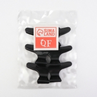 Зажимы для волос, набор - 6 шт, 8 &times; 4,5 &times; 3,4 см, цвет чёрный