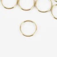 Кольцо для бретелей, металлическое, 10 мм, 20 шт., цвет золотой
