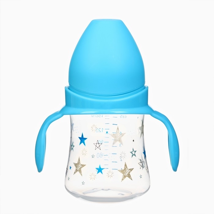 Бутылочка для кормления &Oslash;50мм ШГ, +0мес., 150мл, цвет голубой