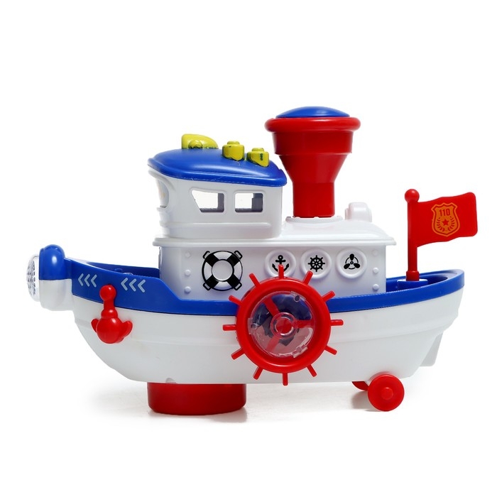 Катер &laquo;Морячок&raquo;, свет, звук, на батарейках