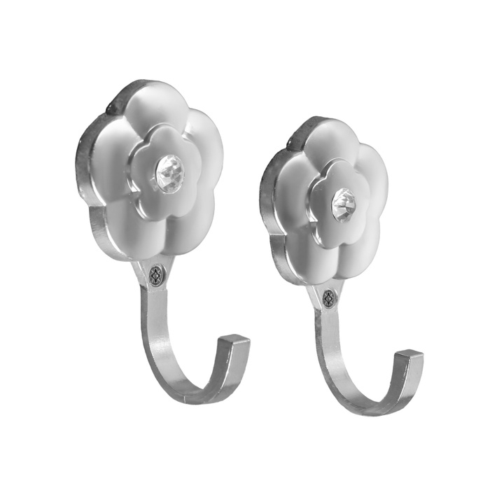 Крючок однорожковый для штор CAPPIO KC117, цвет бронза, 2 шт