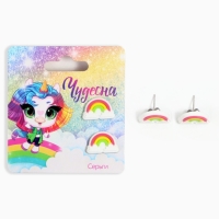 Серьги гвоздики &laquo;Чудесна&raquo; 6 х 6,5 см