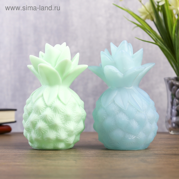 Ночник пластик "Ананас" МИКС LEDх1 8х8х13 см RISALUX