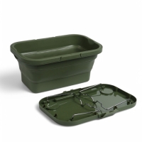 Корзина - столик Maclay 2 в 1, складная, 47 х 28,5 х 23,5 см, стол 45 х 28 х 16 см, зелёная