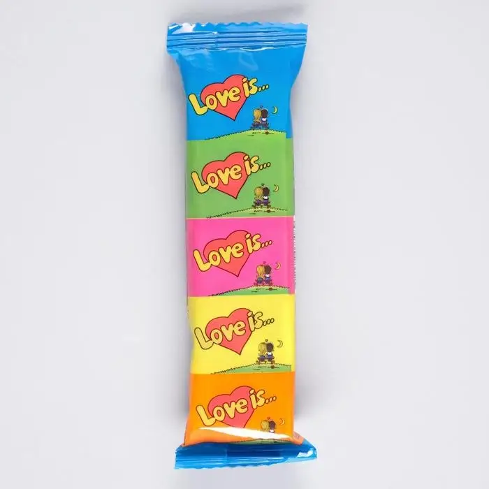 Жевательная резинка Love is мини, ассорти, 21 г