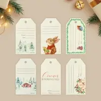 Шильдик декоративный в наборе &laquo;С новым счастьем&raquo;, 6 шт, 5 х 9 см