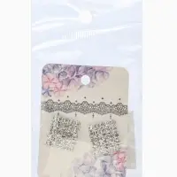 Серьги со стразами "Квадрат" 15*15мм, цвет белый в серебре