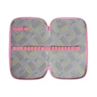 Пенал 3 секции, 125 х 205 х 55 мм, Calligrata 30П26/3 "Аниме подружки", ламинированный картон