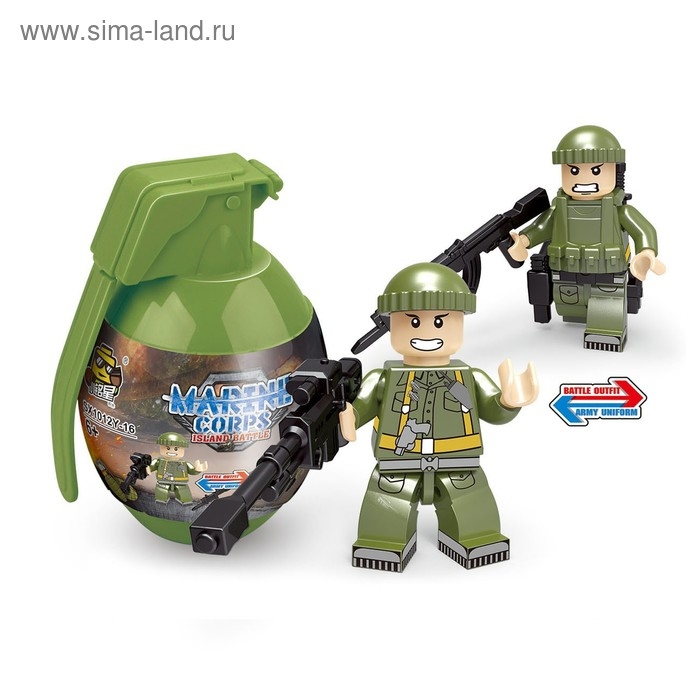 Конструктор в гранате &laquo;Вояки&raquo;, 16 видов МИКС