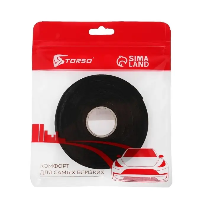 Клейкая лента TORSO, двусторонняя, 6 мм &times; 5 м