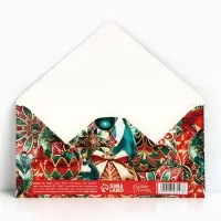 Конверт для денег &laquo;С Новым годом&raquo;, глиттер, 16.5&times;8 см