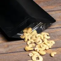 Пакет дой-пак, матовый,черный, 20 х 30 х 5 см