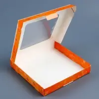 Подарочная коробка сборная с окном &laquo;Исполения желаний&raquo;, 19&times;19&times;3 см