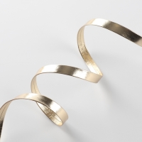 Косая бейка, кожзам, 8 мм &times; 10 &plusmn; 1 м, цвет бежевый