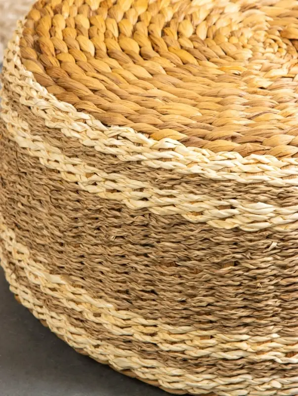 Пуфик 40х40х20 см, водный гиацинт, сиграсс