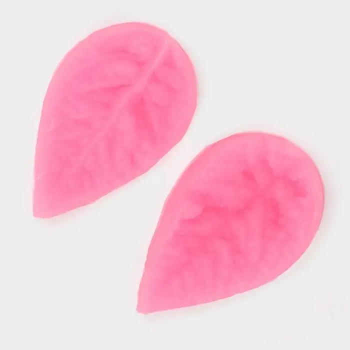 Молд &laquo;Лист гортензии&raquo;, силикон, 2 предмета, 4&times;2.5 см, МИКС