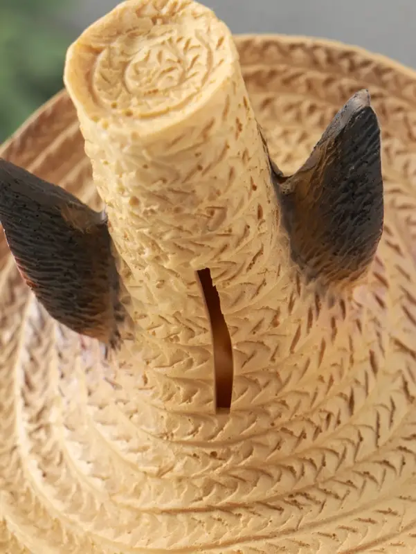 Копилка "Зайчик в шляпе с бабочкой" 19х13х12 см, серый