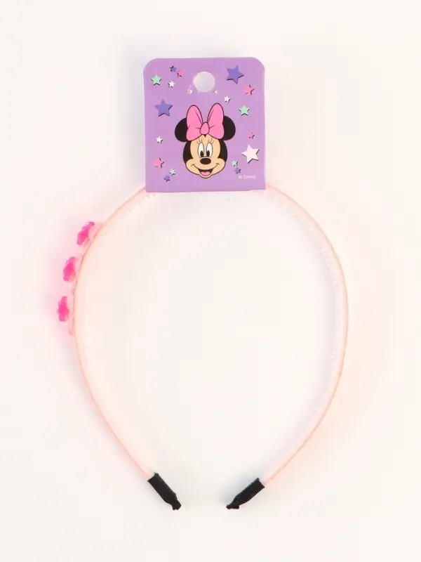 Ободок для волос розовый, Минни Маус