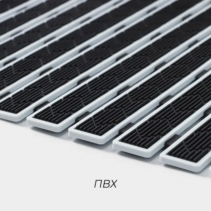 Коврик противоскользящий в ванну на присосках SAVANNA, 40&times;68 см, цвет чёрный