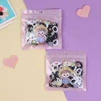 Резинка для волос "Хорошие пожелания" (набор 50 шт) цветочки, 2 см, микс