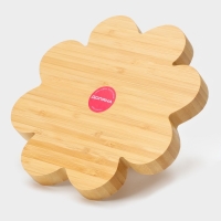 Менажница Доляна &laquo;Цветок&raquo;, 19,5&times;19,5 см, бамбук