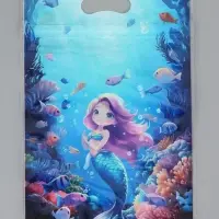 Пакет подарочный, с zip-lock застежкой, "Русалочка", 15х23 &plusmn; 1см МИКС