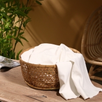 Корзина плетёная "Клоус" бамбук 36х36х14 см, светлая