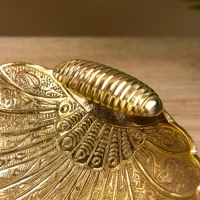 Блюдо сервировочное &laquo;Морская раковина&raquo;, латунь, 18&times;18&times;7 см