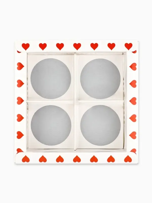 Коробка под 4 конфеты со скретч-слоем &laquo;Я тебя люблю&raquo;, 10.5 х 10.5 х 3.5 см