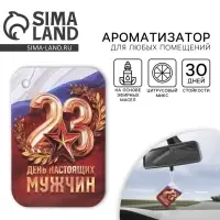 Ароматизатор в машину &laquo;23 Февраля&raquo;, аромат новая машина