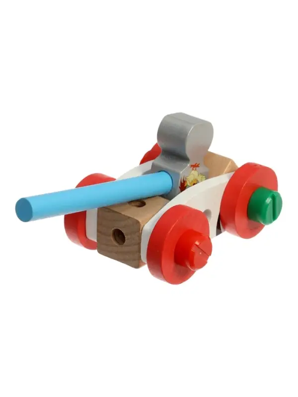 Набор инструментов детский "Собери животных", деревянный конструктор