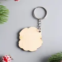 Брелок новогодний 2026 &laquo;Пусть сбываются мечты&raquo;, размер брелока 4&times;4 см