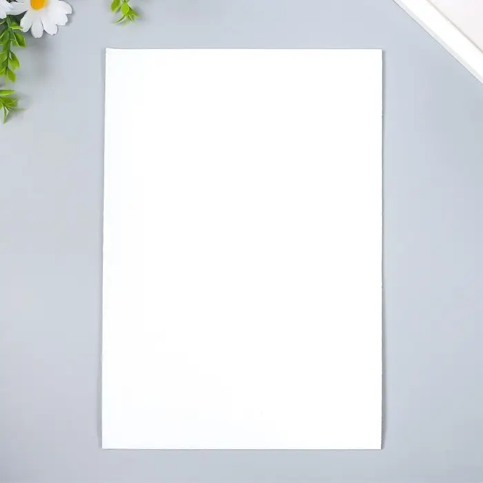 Фоамиран глиттерный Magic 4 Hobby 2 мм, белый, 20&times;30 см