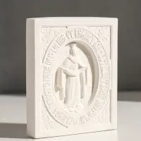 Икона с подвесом "Покров Пресвятой Богородицы" размер 12х10х2 см, гипс