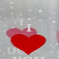 Складная прозрачная коробка из PVC, для упаковки подарков, I love you, 12&times;12&times;15 см