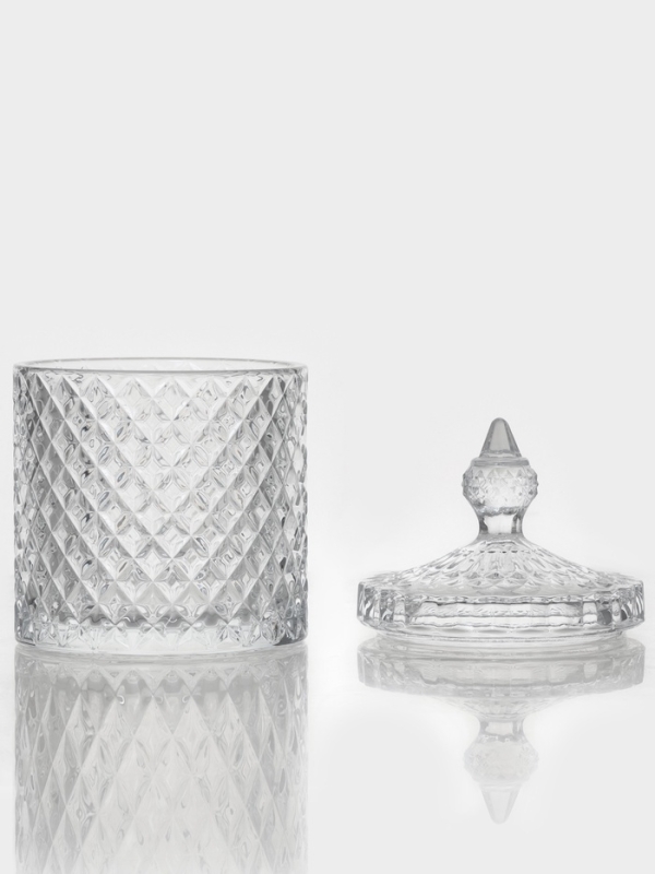 Конфетница с крышкой "Рапунцель" 550 мл 10,5х10,5х18 см