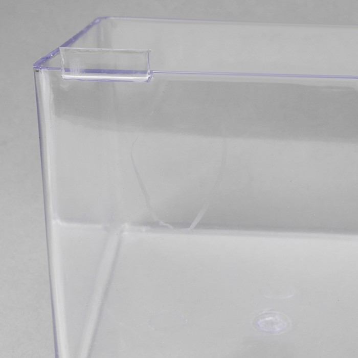 Полка-контейнер пластиковый F361, 15&times;15&times;10 см, цвет прозрачный