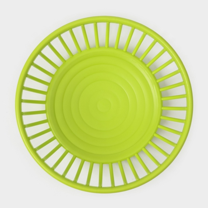 Фруктовница Доляна &laquo;Дискарт&raquo;, пластик, 21.5&times;6.7 см, зелёная