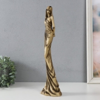 Сувенир полистоун "Девушка в тоге" под бронзу 11х9х41 см