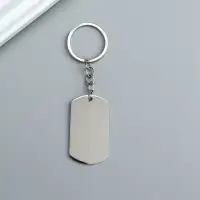 Брелок металл под нанесение "Жетон" 3х5 см