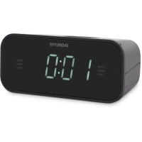 Радиобудильник H-RCL221 черный LCD подсв белая часы цифровые