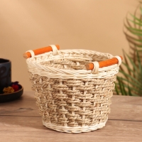 Корзина плетеная 18x18x13.5 см, ротанг