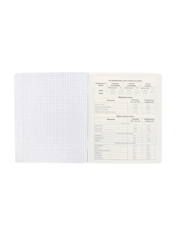 Тетрадь 48 листов в клетку &laquo;Буквица&raquo; География, белые листы
