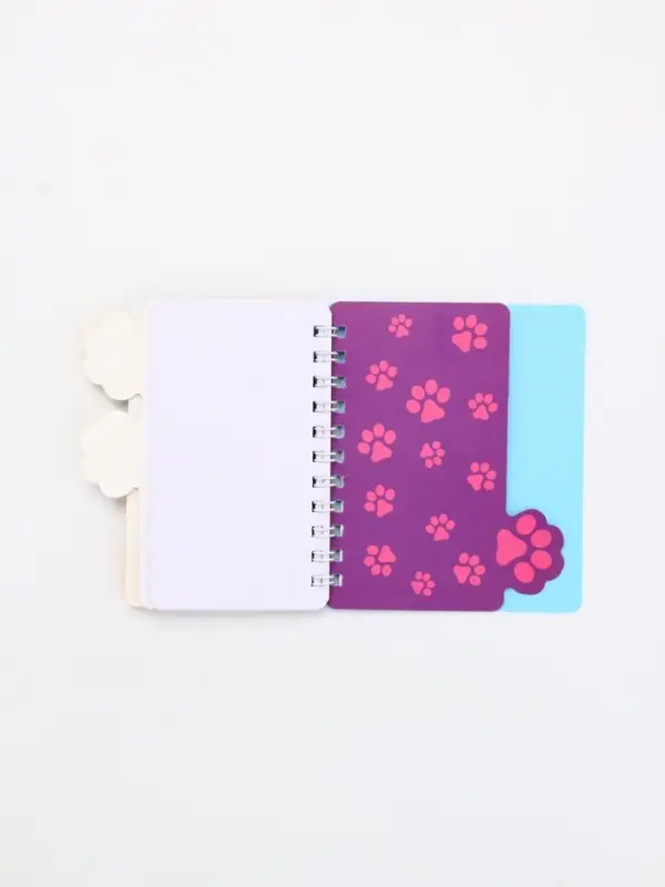 Блокнот с разделителями А7, 40 л "Корги"