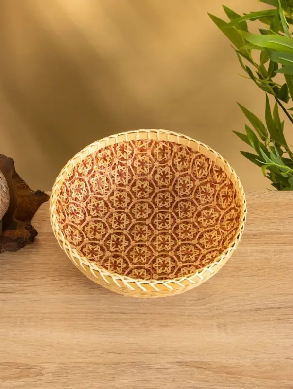 Фруктовница бамбуковая 25 см