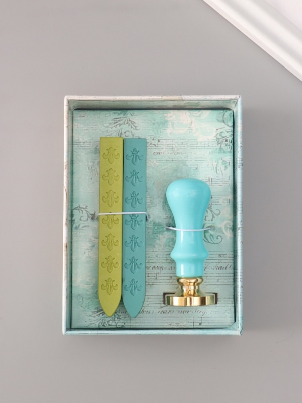 Сургучный набор "Монстера" печать, ручка, сургуч 12,5х10х3,6 см