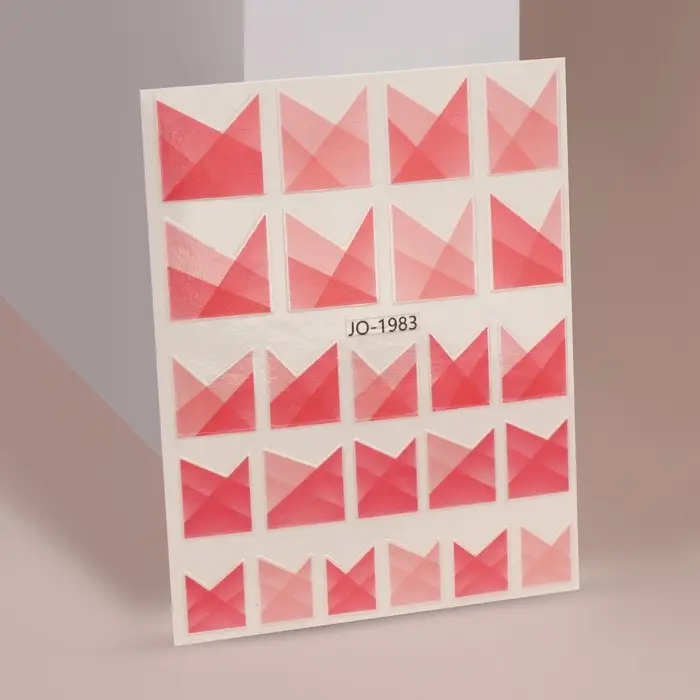 Наклейки для ногтей &laquo;Френч&raquo;, розовые