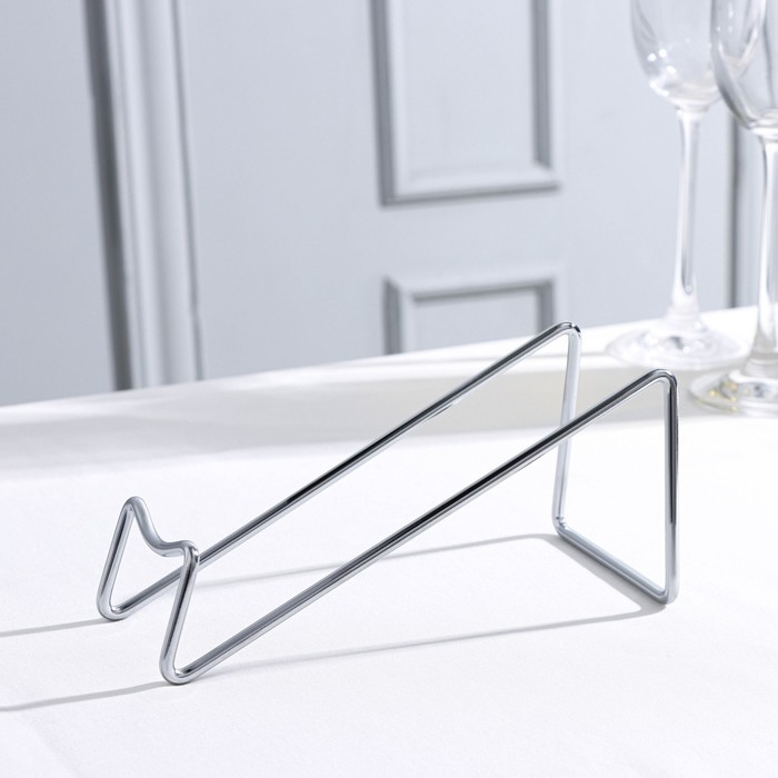 Подставка для бутылок Доляна &laquo;Минимал&raquo;, металл, 18&times;7,5&times;8 см, цвет хромированный