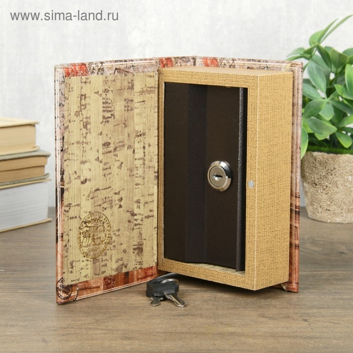 Сейф-книга дерево кожзам "Триумфальная арка" 17х11х5 см