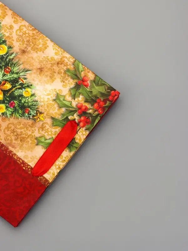 Пакет подарочный ламинированный "Новогодняя ёлка" 18 х 23 х 10 см